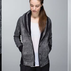 Lululemon To Class Jacket burlap texture  black dune size 2